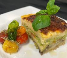 Six layer vegetarian moussaka